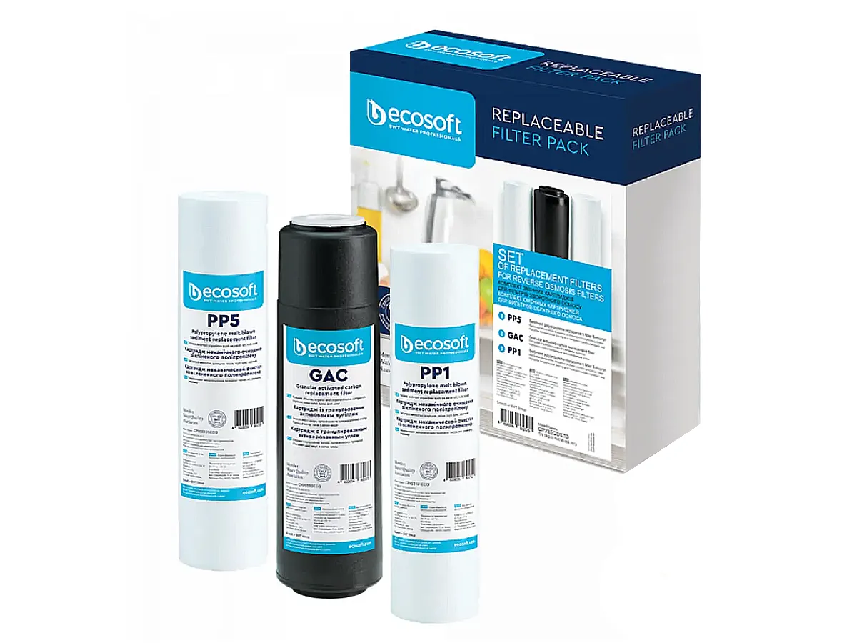 Набор картриджей 1-2-3 ECOSOFT для обратного осмоса