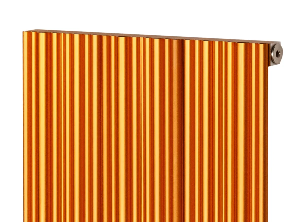 Calorifer decorativ LOJIMAX colecția BAMBOO 1600x479 mm, Copper Matt Anodising