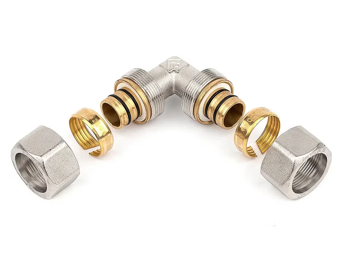Cot conector pentru teava multistrat PEX-AL-PEX 16 mm x 16 mm