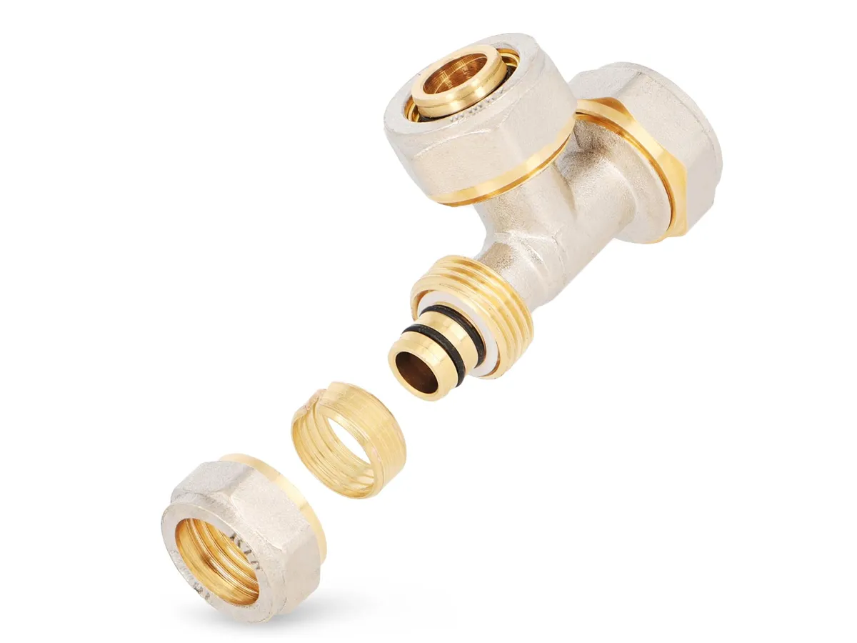 Teu redus pentru teava multistrat PEX-AL-PEX 20 mm x 20 mm x 16 mm