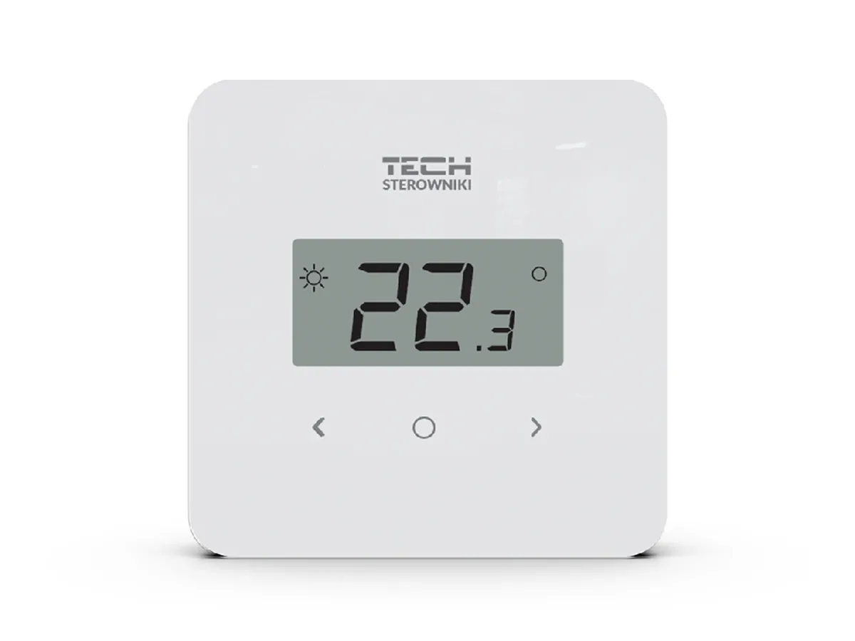 Беспроводной комнатный программируемый термостат с недельным циклом Tech EU T-2.2 (белый)