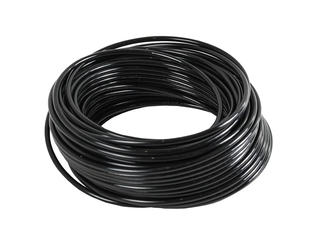 Tub 1/4" negru 1 m