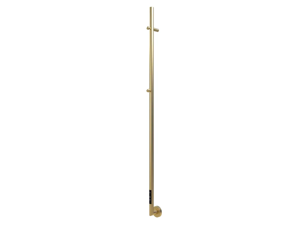 Uscător de prosoape de design CARISA, colecția DANTE, 1500x32 mm, Brushed brass