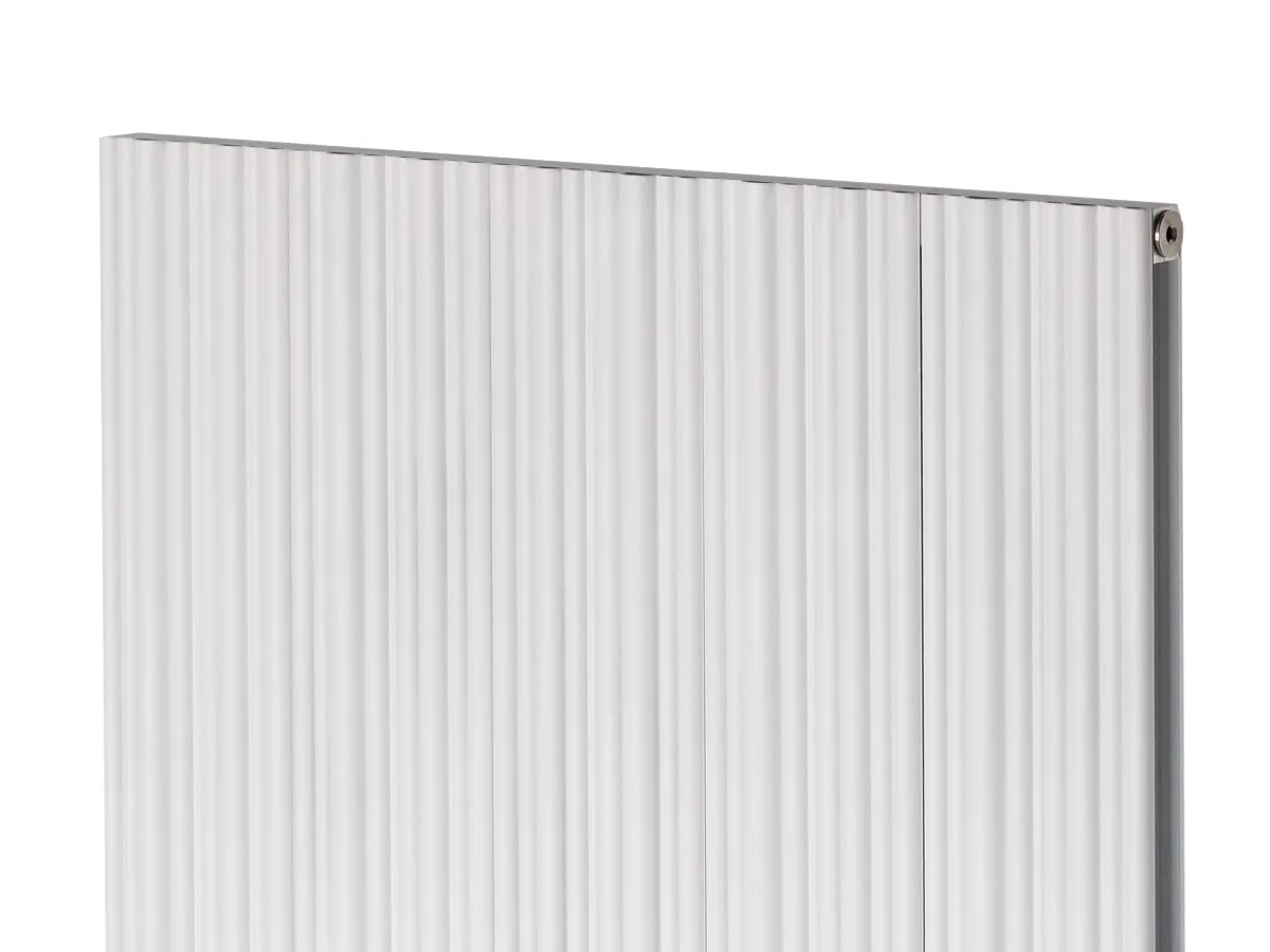 Calorifer decorativ LOJIMAX, colectia BAMBOO DOUBLE inaltimea 300 mm. latimea 239 mm. Alb mat