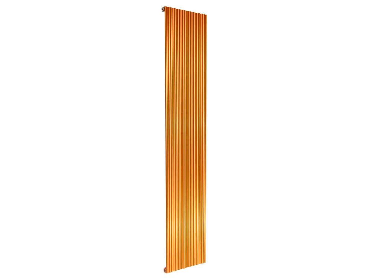 Calorifer decorativ LOJIMAX, colectia BAMBOO inaltimea 300 mm. latimea 239 mm. COPPER MATT ANODISING