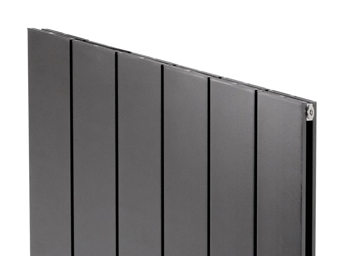 Calorifer decorativ  LOJIMAX colecția KALSEDON DOUBLE 2000x470 mm, Antracit