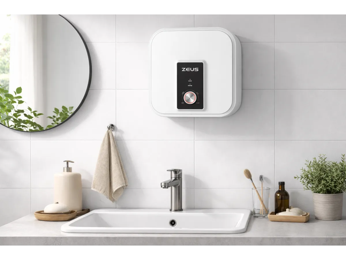 Boiler electric ZEUS MINI 10 l, deasupra chiuvetei