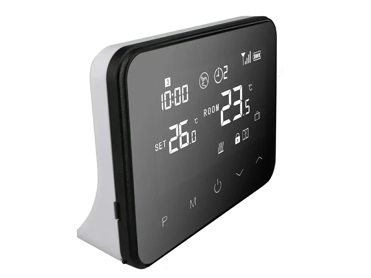 Termostat E-top WT-20&R06 wireless, cu Wi-Fi, negru