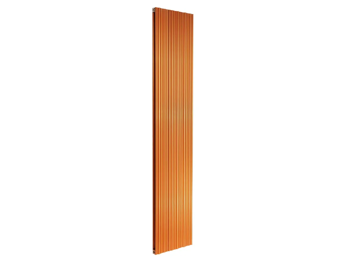 Calorifer decorativ LOJIMAX, colectia BAMBOO DOUBLE inaltimea 300 mm. latimea 239 mm. COPPER MATT ANODISING