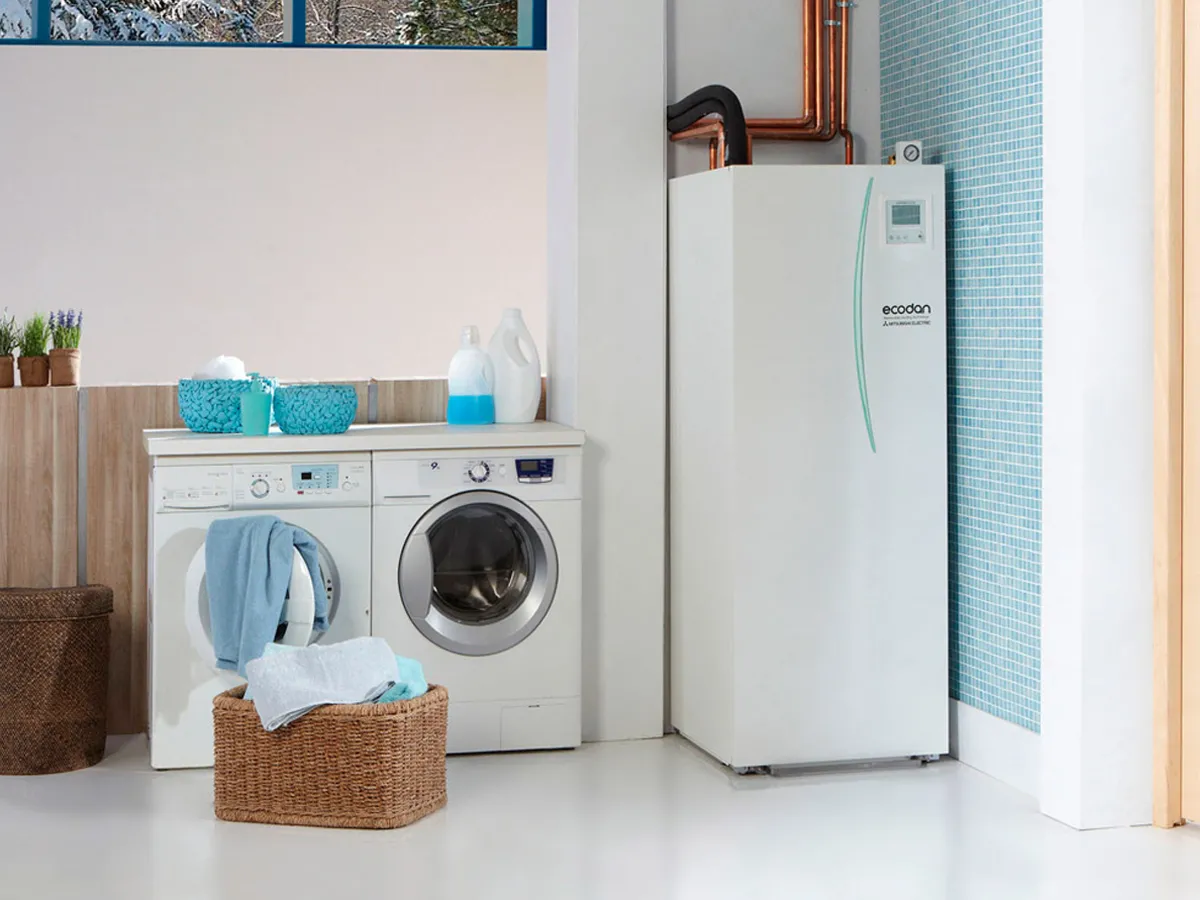 Pompă de căldură, unitate interioară Mitsubishi Electric Ecodan cu boiler integrat ERST20D-YM9E (200 litri)