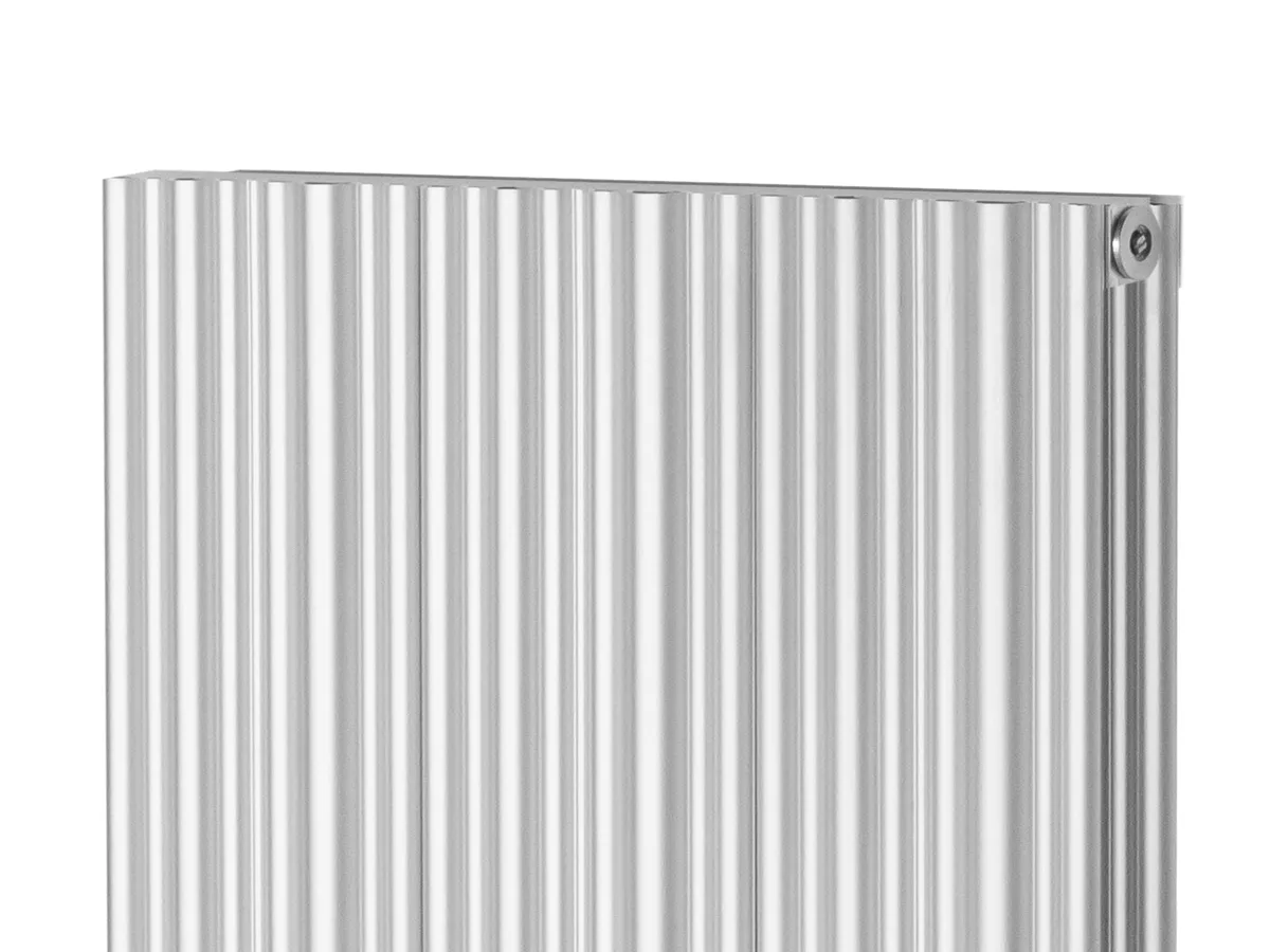 Calorifer decorativ LOJIMAX colecția BAMBOO DOUBLE 1800x359 mm, Inox Matt Anodising