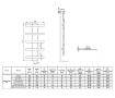 Дизайнерский полотенцесушитель LOJIMAX коллекция ALBATROS STYLE 1340x450 мм, Белый