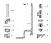 Kit complet coș de fum INOX izolat AISI 304, Ø150–230 mm, lungime 5 m, pentru cazane 10–30 kW (Varianta №3)