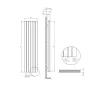 Calorifer decorativ LOJIMAX, colectia  KALSEDON DOUBLE высота 300 mm. ширина 280 mm. BLACK SATINE