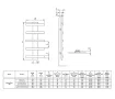 Uscător de prosoape de design LOJIMAX colecția BALLOSS STYLE 940x500 mm, Alb