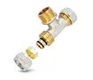  Teu pentru teava multistrat PEX-AL-PEX F lateral 16 mm x 1/2 
