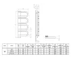 Дизайнерский полотенцесушитель LOJIMAX, коллекция PANA Высота 895 мм. Ширина 520 мм. MY-512 глянец