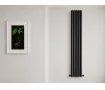 Дизайнерский радиатор CARISA коллекция TALLIS DOUBLE 1800x410 мм, Чёрный
