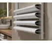 Uscător de prosoape de design LOJIMAX colecția PERIDOT 700x500 mm, Alb