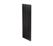 Calorifer decorativ LOJIMAX colecția DIAMOND DOUBLE 2000x396 mm, Negru