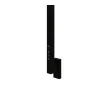 Uscător de prosoape de design CARISA, colecția MAXIM, 1500x30 mm, Negru