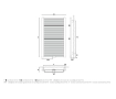 Дизайнерский полотенцесушитель GORGIEL NADIR DR/P AD-DR/P 70/55