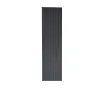 Дизайнерский радиатор LOJIMAX коллекция BAMBOO DOUBLE 1800x359 мм, Black Matt Anodising