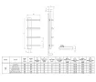 Uscător de prosoape de design LOJIMAX colecția LION 865x300 mm, Kiwi