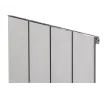 Calorifer decorativ LOJIMAX colecția KALSEDON 1600x375 mm, INOX SATIN
