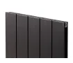 Дизайнерский радиатор LOJIMAX коллекция KALSEDON DOUBLE 1600x470 мм, BLACK SATIN