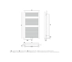 Дизайнерский полотенцесушитель GORGIEL ZENITH DR AZ-DR 70/60