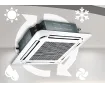 Внутренний блок Hoapp Free Five тип кассета HLZ-GX55VA + панель 18000 BTU 