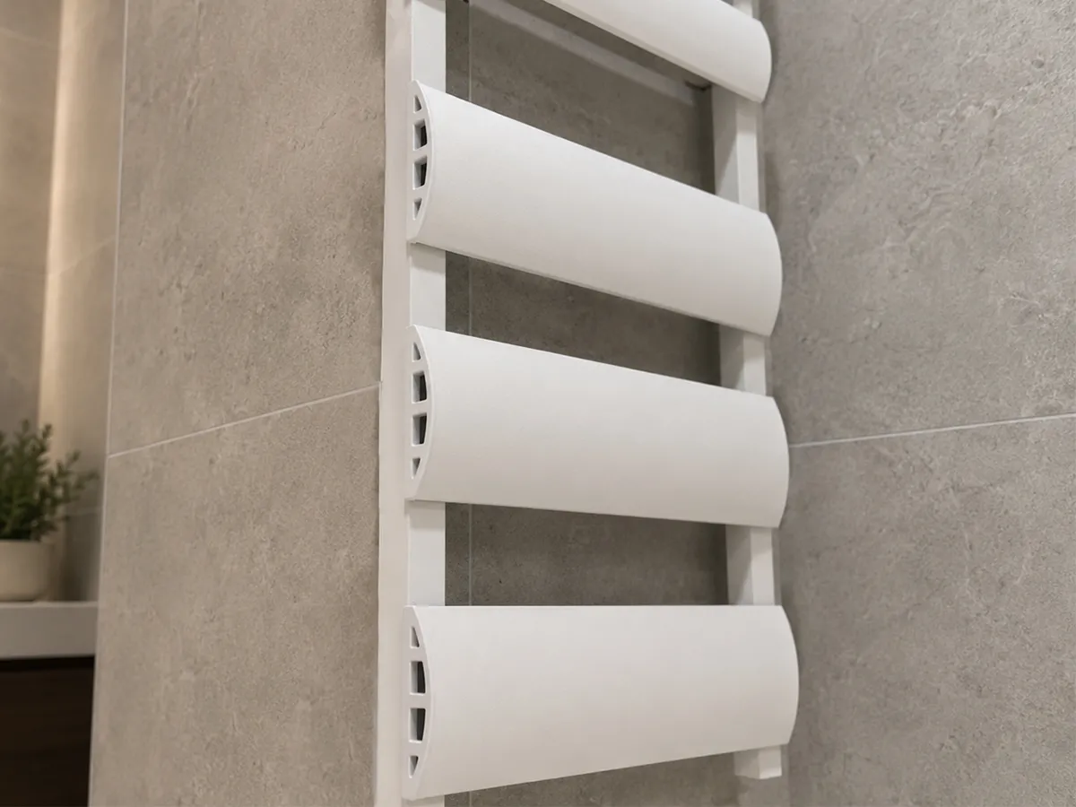 Uscător de prosoape de design LOJIMAX colecția WALDO 600x1000 mm, Alb
