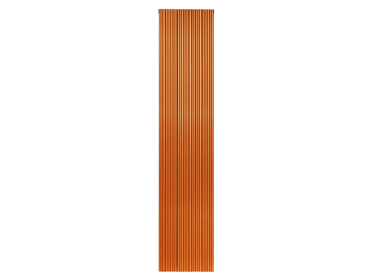 Calorifer decorativ LOJIMAX, colectia BAMBOO DOUBLE inaltimea 300 mm. latimea 239 mm. COPPER MATT ANODISING