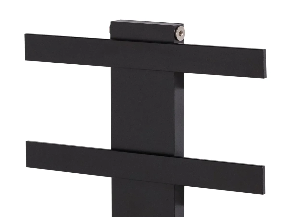 Uscător de prosoape de design LOJIMAX colecția ALBATROS STYLE 1540x450 mm, Negru