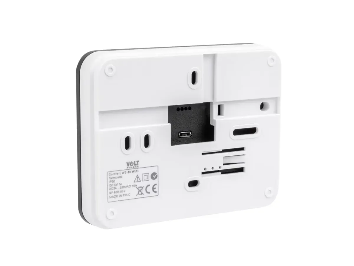 Termostat E-top WT-20&R06 wireless, cu Wi-Fi, negru